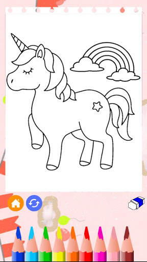 Unicorn Coloring Pages screenshot 1