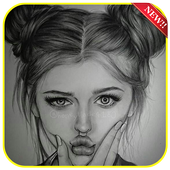 Pretty Girly Drawing 2019 icon