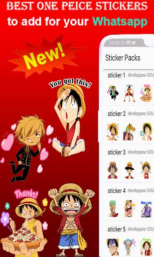 One Stickers Piece For Whatsapp screenshot 1