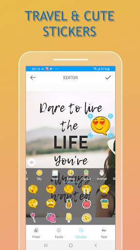 Travel Photo Editor - Picnic and Trip Photo screenshot 1