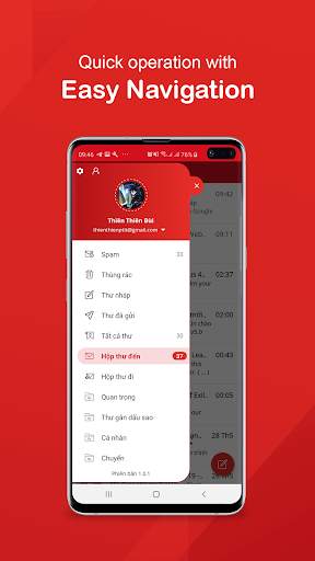 eMail app: fast & secure for any Mail screenshot 1