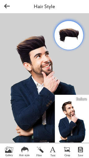 Man Hairstyle Photo Editor screenshot 2