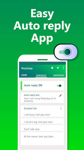Reply App: Auto Reply for Whatsapp, WhatsAuto screenshot 1