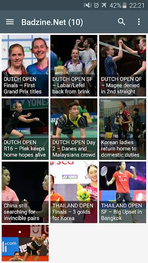 Badminton News 2 تصوير الشاشة