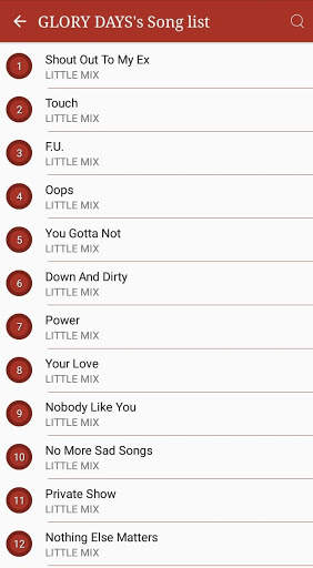 All LITTLE MIX Songs Lyrics screenshot 2
