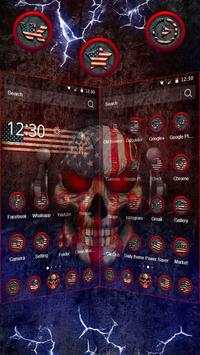 3D American Dj Skull Theme screenshot 2