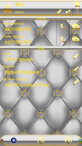 Theme Gold Diamond4 RocketDial screenshot 4
