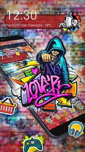 Graffiti Art Lover Theme screenshot 4