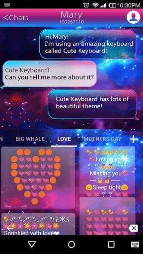 Color Galaxy Emoji Keyboard screenshot 4