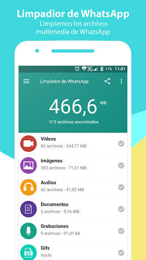 Limpiador para WhatsApp screenshot 1