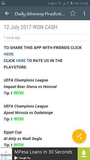 MUST WIN SOCCER TIPS screenshot 2