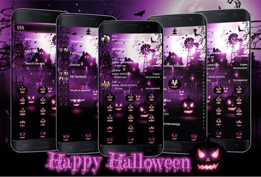 Dialer Halloween Pink Theme screenshot 1
