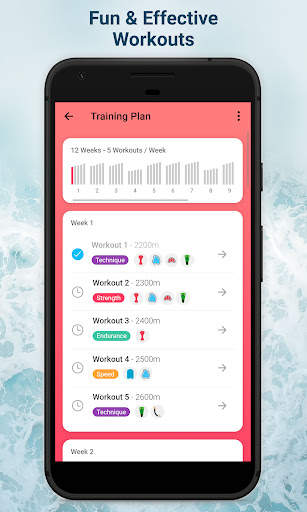 Swim Coach - Swimming Workouts 4 تصوير الشاشة