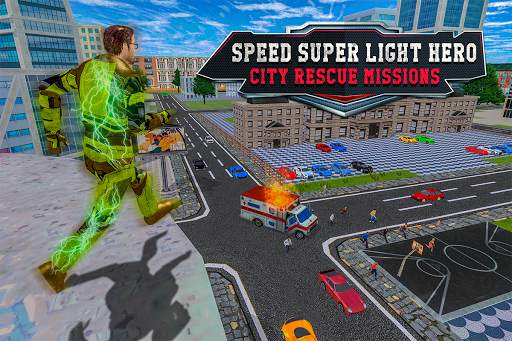 Speed Super Light Hero City Rescue Missions screenshot 11