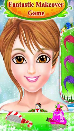 Christmas Girl's Makeup Salon Game for free screenshot 3