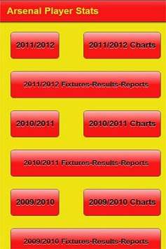 Arsenal Player Stats screenshot 1