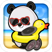 Baby Panda Jump Vacation icon