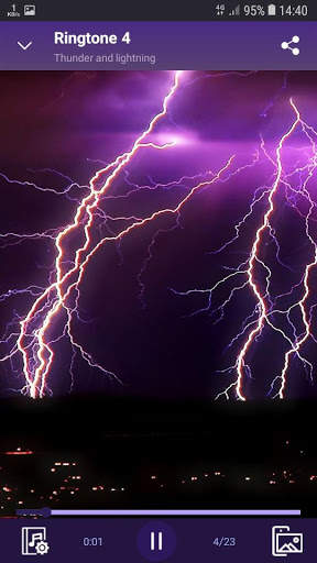Thunder and lightning - RINGTONES and WALLPAPERS screenshot 3