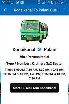 Kodaikanal Bus Info screenshot 4