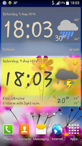 Weather ACE Clock Widget Pack screenshot 1