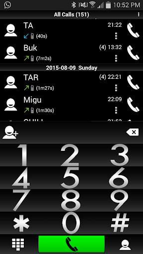 Theme Pure Black RocketDial screenshot 1