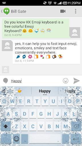 Little Snow Flake Keyboard screenshot 4