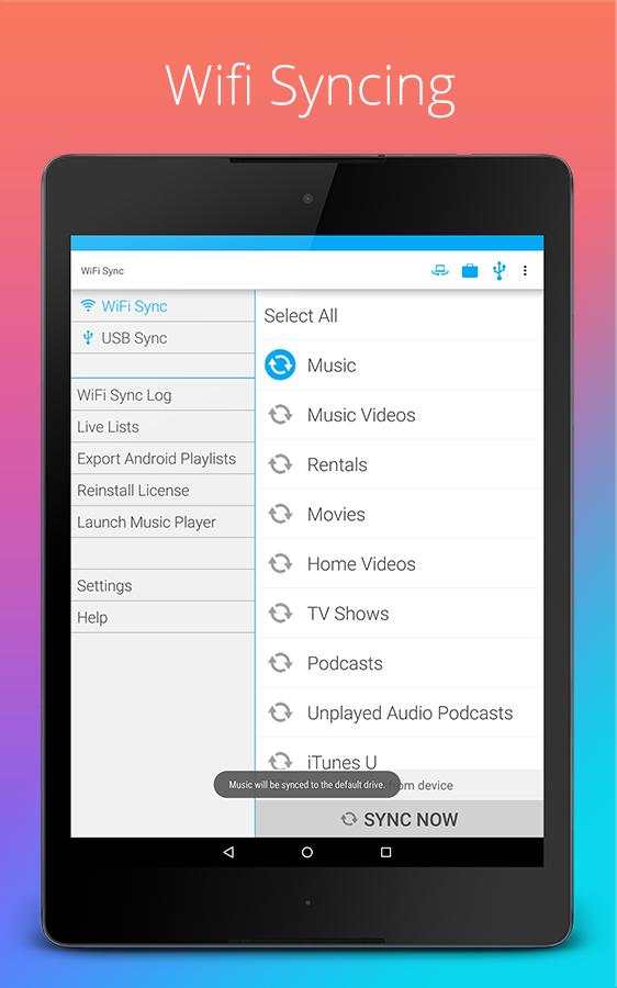 iSyncr: Sync iTunes to Android screenshot 12