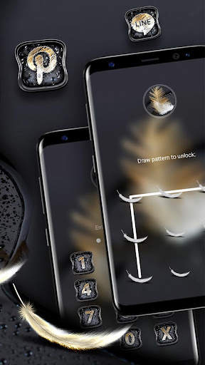 Feather Black Water Drop Theme screenshot 5
