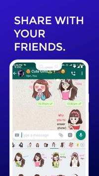 Cute & Funny Girls Sticker screenshot 14