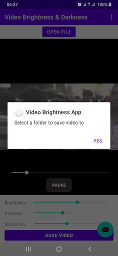 Video Brightness Increaser - Darkness & Contrast screenshot 3