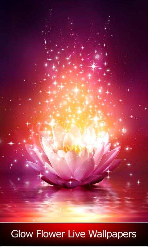 Glow Flower Live Wallpapers - Free Live Wallpapers screenshot 1