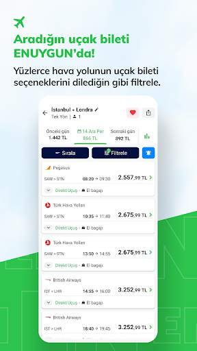ENUYGUN: Uçak Otel Otobüs Araç screenshot 3