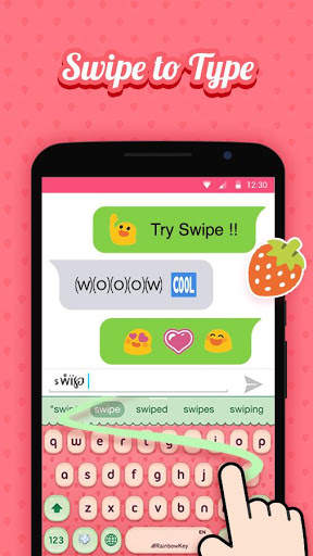 Fruit Keyboard Theme - Strawberry Emoji & Gif screenshot 4