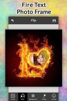 Fire Text Photo Frame 4 تصوير الشاشة
