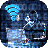 Wifi Hacker Password Simulated icon