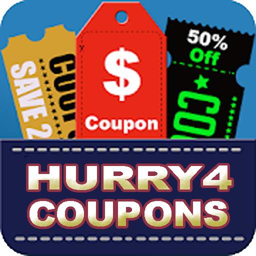 Hurry For Coupons - Promo Codes For Money Saving 1.0.4