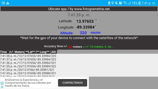 UBICATE APP to calculate Altitude, GpS Of line. 9 تصوير الشاشة