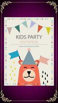 Kids Birthday Party Invitation Maker screenshot 5