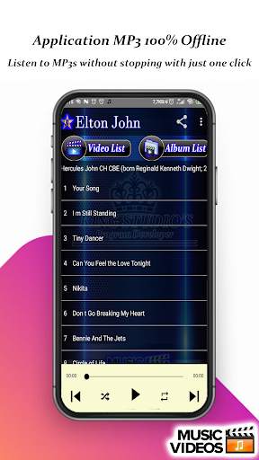 ELTON JHON - Offline MP3 & Video Album Collection screenshot 2