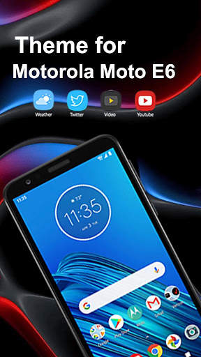 Launcher theme for Motorola Moto E6 screenshot 2
