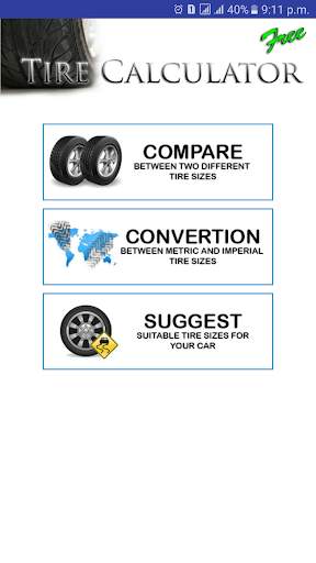 Tire Size Calculator screenshot 1