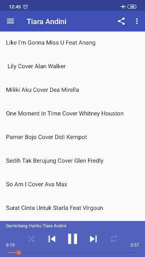 Kumpulan Lagu Tiara Andini Offline screenshot 1