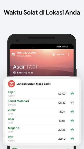 Muslim: Azan Malaysia, Kiblat screenshot 1