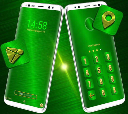 Green Texture Launcher Theme screenshot 1