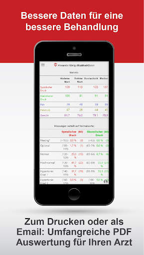 BlutdruckDaten - Tagebuch-App screenshot 2