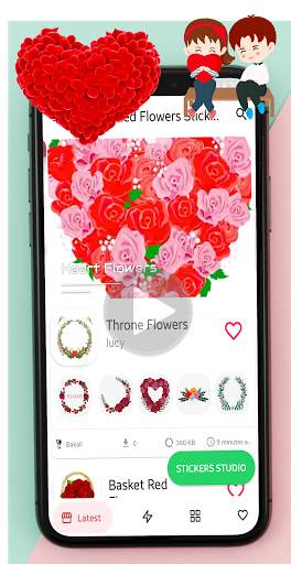 🌹Animated Flowers Stickerz for WhatsApp 🌺(GIF) screenshot 2