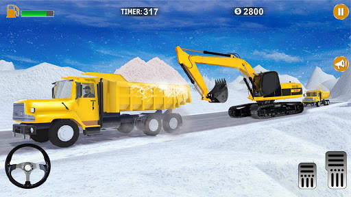 New Excavator 3d Games 2020- Offroad Snow Blower screenshot 2