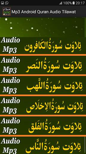 Mp3 Android Quran Audio Free screenshot 3