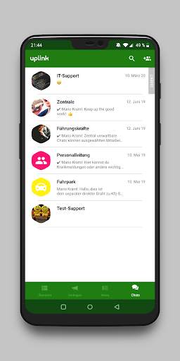 uplink Mitarbeiter-App screenshot 2