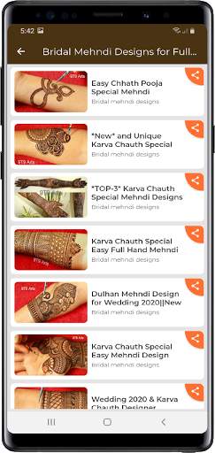 Mehndi Designs | Mehndi Design Video Tutorials App screenshot 8